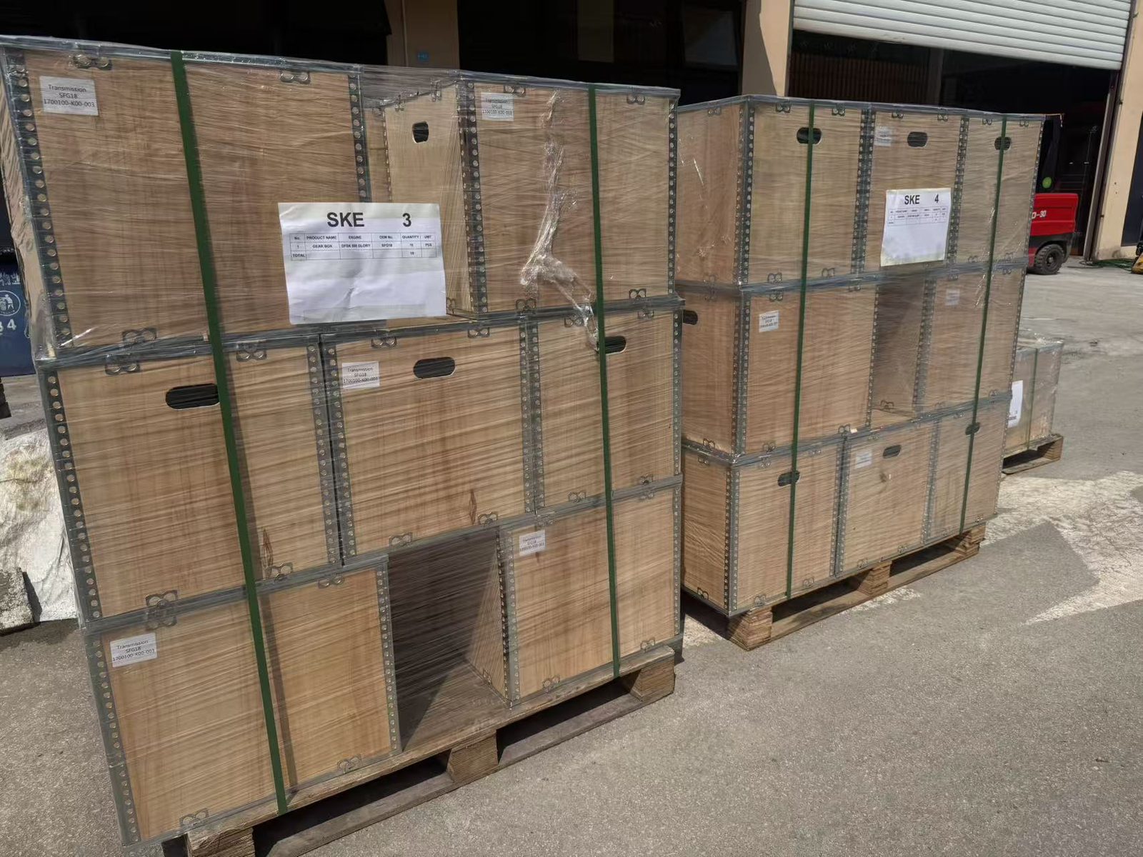 Export packing preparation at Aojia Auto Parts
